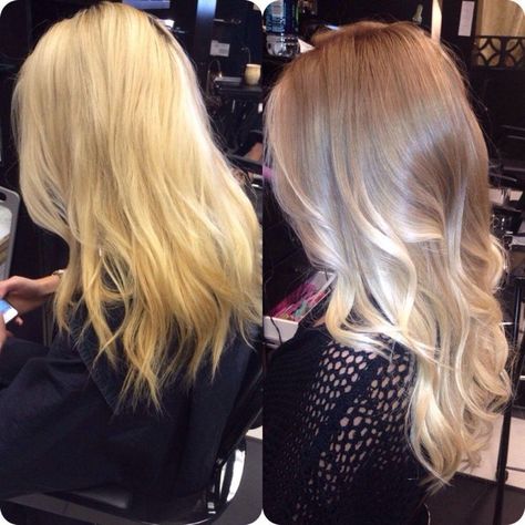 Before And After Color Correction, Hair Extensions Before And After, Blonde Makeup, Root Color, Cool Blonde, Hair Appointment, Trendy Hair Color, Brown Blonde Hair, Hair Color And Cut