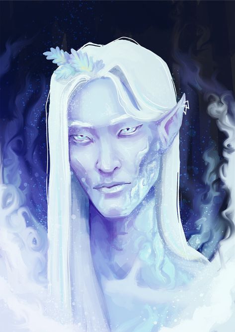 Autumn Eladrin, Winter Eladrin, Wild Magic Sorcerer, Eladrin Elf, Magic Sorcerer, Snow Elf, Wild Magic, Elves Fantasy, Elf Art