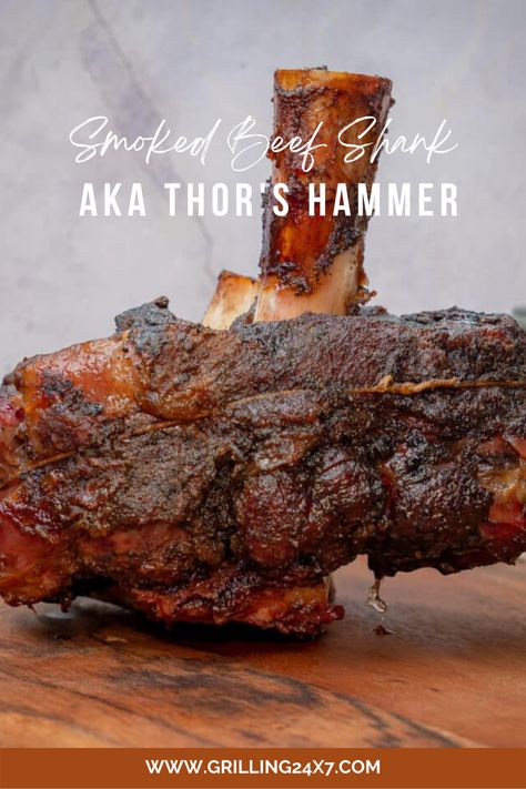 Smoked Beef Shank Recipe, Smoked Beef Shank, Thors Hammer Beef Shank, Beef Shank Slow Cooker, Beef Shank Recipe, Making Tacos, Smoked Bbq, Pulled Beef, Beef Shank