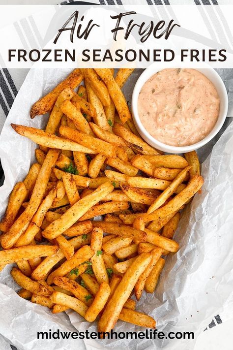 Seasoning For Frozen French Fries, Airfry Frozen French Fries, Air Fryer Seasoned French Fries, Frozen French Fry Recipes, Air Fryer Frozen French Fries Crispy, How To Season Frozen Fries, Homemade Frozen French Fries, Frozen French Fries In Air Fryer, Homemade French Fries In Air Fryer