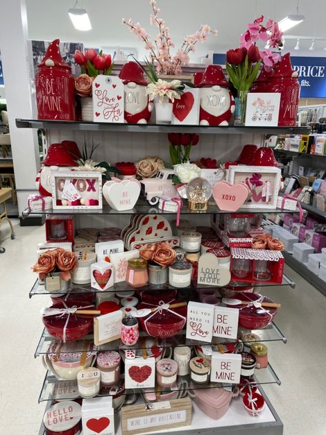 Tj Maxx Decor, Valentine Display, Gift Shop Displays, Honeymoon Avenue, Valentine's Ideas, Shop Displays, Valentines Decor, Home Goods Store, Valentines Decorations