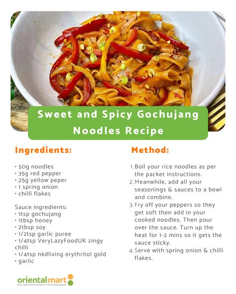 Sweet and Spicy Gochujang Noodles Recipe Homemade Gochujang Recipe, Gochujang Noodles, Gochujang Recipe, Beef Noodles, Noodle Recipes Easy, Garlic Puree, Noodle Recipe, Meals Ideas, Spicy Dishes