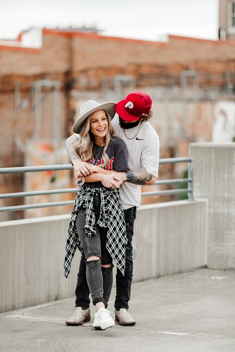 Streetwear Couples Photoshoot, Couples Sneaker Photoshoot, Edgy Couples Photoshoot, Urban Style Photoshoot, Awkward Couple, Valentines Minis, Rooftop Shoot, Urban Photoshoot, Streetwear Couple