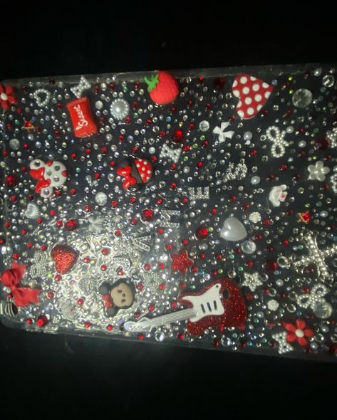 - Red Junk IPad case ❤️ - Book Now !! Decorated Ipad Case, Bling Ipad Case, Red Junk Case, Pink Ipad Junk Case, Decoden Phone Case Christmas, Ipad Case, Ipad, Red, Books