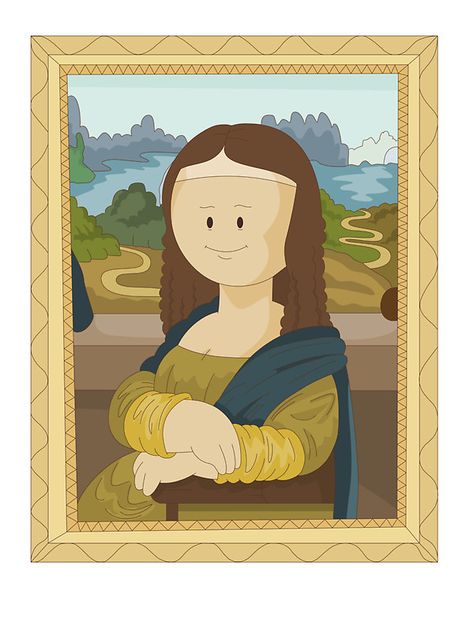 Mona Lisa Parody, Mexican Doll, Italian Artist, Rock Crafts, Metal Art Prints, Illustrations And Posters, Art Movement, Metal Poster Displate, Drawing For Kids