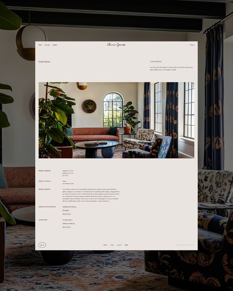Meet the Anna Semi-Custom Website Suite Tailored for interior designers, architects, custom home builders, and stylists, this portfolio-focused website is designed to elevate your work. With the purchase, our team provides one hour of video editing to create a custom hero video for your homepage, showcasing both still images and video seamlessly. The clean, intuitive navigation—complete with expandable slide-out menus—ensures an effortless user experience. For studios looking to diversify, ... Custom Website, Custom Home Builders, User Experience, Custom Home, Still Image, Home Builders, Video Editing, Custom Homes, Interior Designers