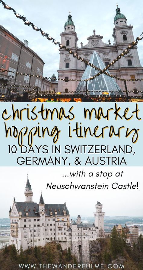 Christmas Market Itinerary, Germany In Winter, Switzerland Christmas, Christmas Travel Destinations, Christmas Markets Germany, Switzerland Itinerary, Christmas Marketing, Christmas In Germany, Germany Vacation