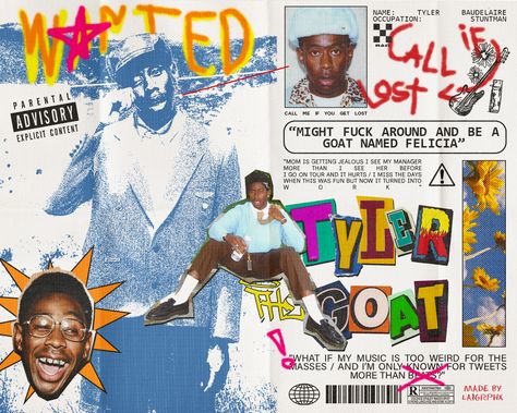 Tyler the creator aesthetic poster edit Music Zine, Alfabet Font, Desain Buklet, Arte Punk, Zine Design, Art Appliqué, Arte Inspo, Tyler The Creator, Magazine Layout