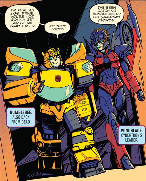 Bee and Windblade Bumblebee And Windblade, Transformers Idw Bumblebee, Bumblebee X Windblade, Idw Bumblebee, Windblade Transformers, Female Transformers, Idw Transformers, Transformers Comics, Idw Comics