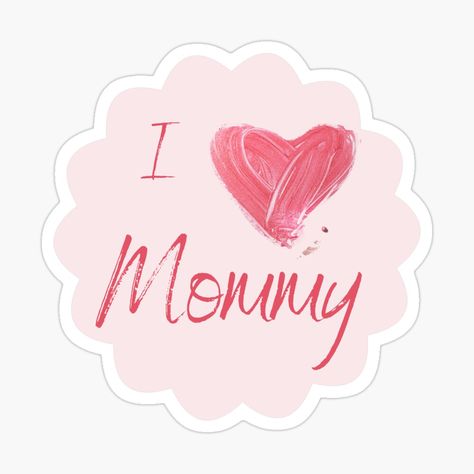 Lipstick Sticker, I Love Mommy, Crayon Heart, Funny Christmas, Pink Heart, Softball, Christmas Humor, Funny Stickers, Crayon