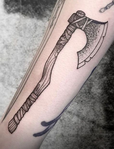 Norse Tattoo Axes, Viking Ax Tattoo Design, Ax Tattoo Design, Viking Dagger Tattoo, Viking Ax Tattoo, Machado Viking Tattoo, Viking Axes Design Tattoo, Cathedral Tattoos, Ax Tattoo