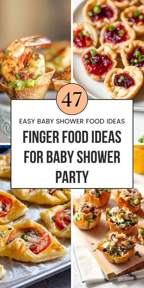 Discover quick and easy baby shower food options! From appetizers like cucumber sandwiches to mini meatballs, these ideas are simple yet tasty. Set up a beautiful baby shower food table with these bite-sized snacks and appetizers that are perfect for guests. These ideas will help you serve the best shower finger foods and snacks. Save this pin to your "Baby Shower Lunch" board! Sandwich Skewers Parties Food, Pasta Bar Baby Shower Ideas, Nutella Finger Sandwiches, Mini Veggie Sandwiches, Afternoon Shower Food Ideas, Finger Food That Can Sit Out, Non Messy Finger Foods, Tea Finger Foods, Baby Shower Sides Dishes