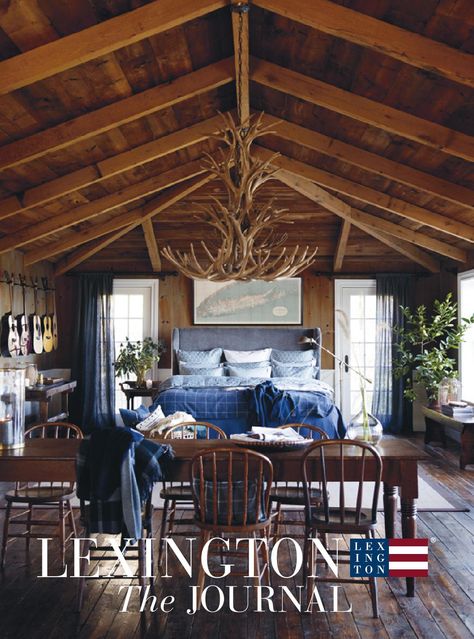 Lexington Fall Home Catalog Lexington Fall 2015 Home Collection Lexington Company, Luxe Bed, Log Cabin Interior, Lexington Home, Chalet Style, Ski Lodge, Lake Cottage, Summer Cottage, Country Bedroom