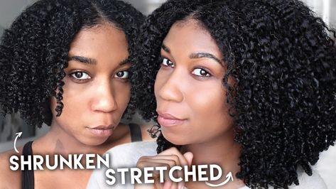 My Stretched Wash and Go w/ Flaxseed Gel + Banding Method [Video] - https://blackhairinformation.com/video-gallery/stretched-wash-go-w-flaxseed-gel-banding-method-video/ Hair Stretching, Wash And Go Natural Hair, Pre Poo Natural Hair, Afro Hair Care, Natural Hair Moisturizer, Flaxseed Gel, Curl Definition, Hair Porosity, Beautiful Natural Hair