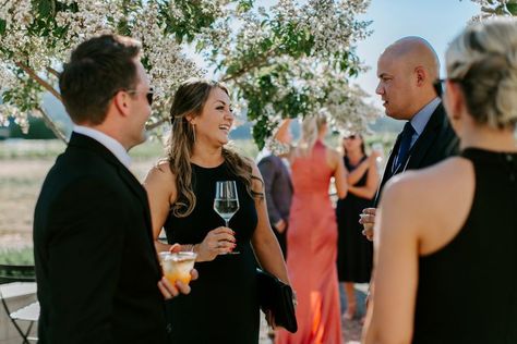 Can You Wear A Black Dress To A Wedding, Wearing Black To A Wedding As A Guest, Black Dress Wedding Guest, Wear Black Dresses, Daytime Wedding, Field Wedding, Beach Wedding Guests, Afternoon Wedding, Anniversary Dinner