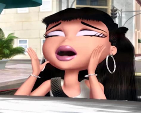 Bratz meme face Bratz Icons Aesthetic Jade, Dump Account Profile Pictures, Bratz Meme, Eyes Meme, My Bank Account, Barbie Funny, Brat Doll, Bratz Girls, Doll Aesthetic