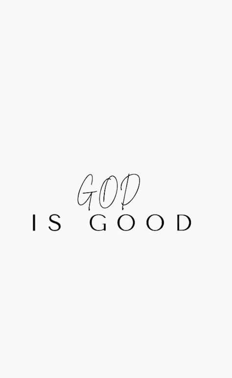 This pin directs you to my "God is good" sticker but also this could be used as a screensaver / wallpaper! Good Quote, Me And My Family, Cute Bedroom Decor, My God, Screen Savers, God Is Good, God Is, My Family, Best Quotes