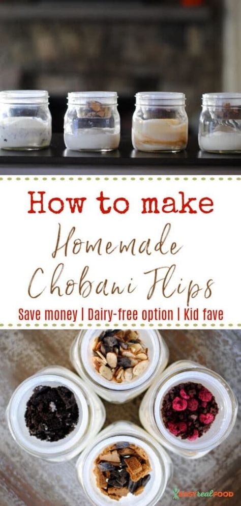 Save money by making these DIY Chobani Flips. This favorite kid snack has gluten-free and dairy-free options. Meal prep these yogurts ahead of time and have healthy after school snacks, healthy breakfasts and kids lunch ideas. #chobaniflip #yogurt #dairyfree #dairyfreeyogurt Yogurt Flips Diy, Diary Free Lunch Ideas, Diy Chobani Flip Yogurt, Yogurt Mix In Ideas, Yogurt Toppings Ideas, Yogurt Lunch Ideas, Dairy Free School Lunch Ideas, Chobani Yogurt Recipes, After School Snacks Healthy