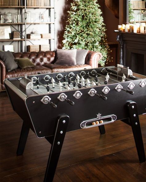 Foose Ball Table, Foosball Table Design, Elegant Christmas Decorations, Table Soccer, Kids Presents, Football Table, Foosball Tables, Arcade Room, Hidden House