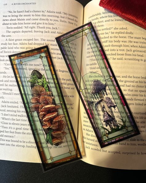 ✨New to the Sh0p✨ . 🍄 🍄‍🟫 Stained Glass (faux) Mushroom Bookmarks . When I think of fall, I always think of mushrooms and crunchy 🍂 I’ve had the fly agaric mushroom bookmarks around for awhile but thought it needed its own set this year🥰 Which is your favorite? . . . #bookmarks #bookmarklove #bookishmerch #bookish #booksbooksbooks #bookishart #bookworm #fungiart #mushroomhunting #mushroomsociety #fallbookmarks Stained Glass Bookmark, Glass Bookmark, Fly Agaric Mushroom, Fungi Art, Fly Agaric, Mushroom Hunting, The Fly, His Hands, Book Worms