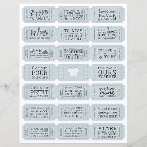 Tickets For Boyfriend, Free Tickets For Boyfriend, French Love Quotes, French Love, Free Tickets, English And French, Quotes About Love, Different Quotes, Vintage Junk