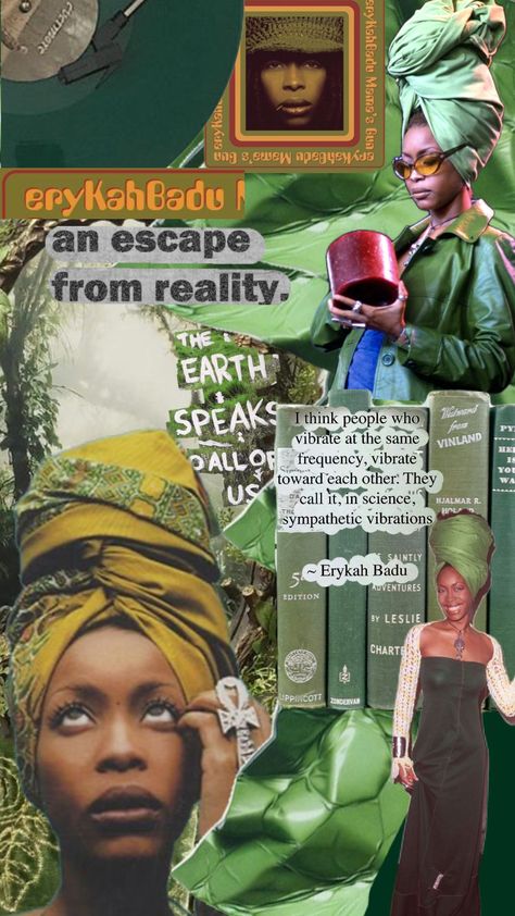 Eryka Badu Aesthetic, Erykah Badu Aesthetic Wallpaper, Erykah Badu Style, Soul Woman, R&b Aesthetic, Pisces Personality, Rapper Wallpaper Iphone, Earthy Style, Erykah Badu