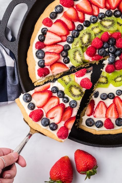 Fruit Pizza - Kitchen Fun With My 3 Sons Fruit Pizza Homemade Crust, Homemade Fruit Pizza Crust, Easy Fruit Pizza Sugar Cookie, Recipe For Fruit Pizza, Christmas Fruit Pizza, Fruit Pizza Recipes, Fruit Cookie Pizza, Individual Fruit Pizza, Fruit Pizza With Cream Cheese