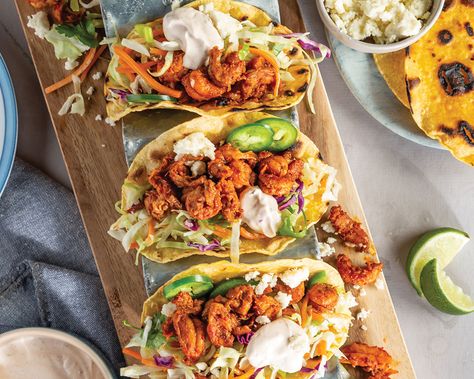 Crawfish Tacos Recipe, Crawfish Tail Recipes, Crawfish Tail Meat Recipes, Crawfish Tacos, Crawfish Tails Recipes, Crawfish Fries, Fried Crawfish Tails, Crawfish Dishes, Crawfish Recipes