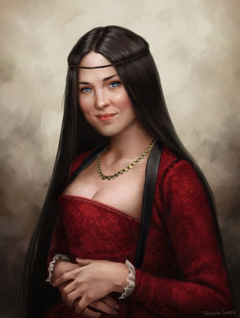 Scarlet Gregor by fdasuarez.deviantart.com on @deviantART Simple Portrait, Fantasy Portraits, Fantasy Images, Dungeons And Dragons Characters, Female Human, Beautiful Drawings, Beautiful Fantasy Art, Character Portraits, Writing Inspiration