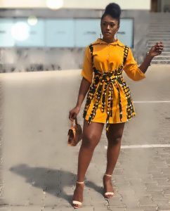 African Print Dress Styles, African Print Jumpsuit, Short African Dresses, Best African Dresses, African Fashion Skirts, African Inspired Clothing, Afrikaanse Mode, African Wear Dresses, African Fashion Modern