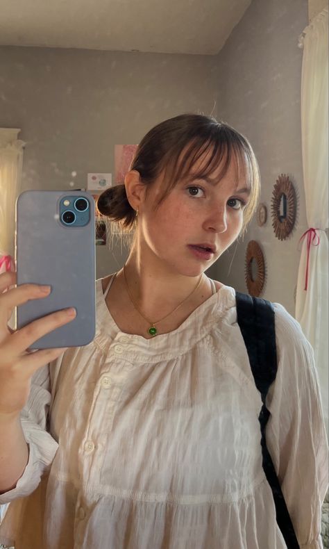 Low Pigtail Buns, Pigtails With Bangs, Low Pigtails, Pigtail Buns, Brunette Bangs, Fun Hair, Buns, Hair Inspo, Bangs