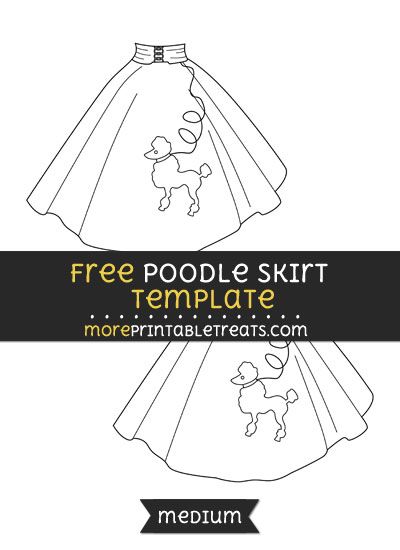 Free Poodle Skirt Template - Medium Free Poodle Skirt Pattern, Poodle Skirt Pattern Free, Diy Poodle Skirt Women, Poodle Skirt Diy, Skirt Template, Poodle Skirt Pattern, Girls Poodle Skirt, 1950s Poodle Skirt, Poodle Skirt Costume