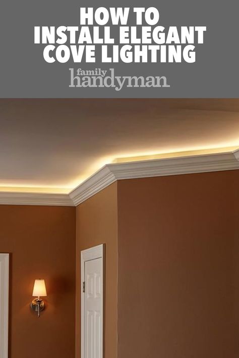 Concealed Ceiling Lights, Hidden Wall Lighting, Ceiling Trim Lighting, Bedroom Cove Lighting Ceiling, Hidden Lights Ceiling, Diy Cove Lighting, Home Accent Lighting, Ambient Ceiling Lighting, Led Coving Lighting