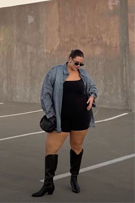 Pasuot Western Cowboy Boots for … curated on LTK Plus Size Cowboy Boots Outfit, Queer Fashion Feminine, Feminine Plus Size, Outfit Inspo Plus Size, Western Boot Outfit, Parker Outfit, Plus Size Summer Fashion, Outfit Curvy, Nashville Outfits