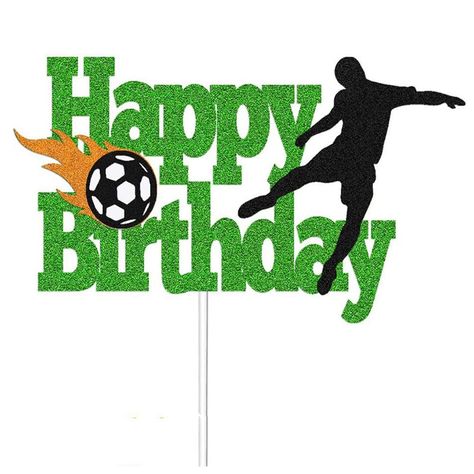 Football Cake Topper, Football Cake Decorations, Cake Toppers for Boys, Football Birthday Decorations，Birthday Cake Decorations for Boys Girls Men Father's Day Birthday Party Supplies(Green) : Amazon.co.uk: Toys & Games Cake Toppers For Boys, Football Birthday Decorations, Football Party Cake, Football Cake Decorations, Football Cake Toppers, Diy Cake Topper Birthday, Birthday Cake For Husband, Sports Theme Birthday, Soccer Theme