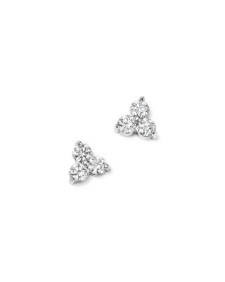 BLOOMINGDALE'S DIAMOND THREE STONE STUD EARRINGS IN 14K WHITE GOLD, .38 CT. T.W. - 100% EXCLUSIVE. #bloomingdales # Mens Diamond Stud Earrings, Diamond Flower Earrings, Fine Jewelry Earrings, Wearable Jewelry, Stone Stud Earrings, Pearl Jewels, Luxury Earrings, Pretty Jewelry, Christmas 2022