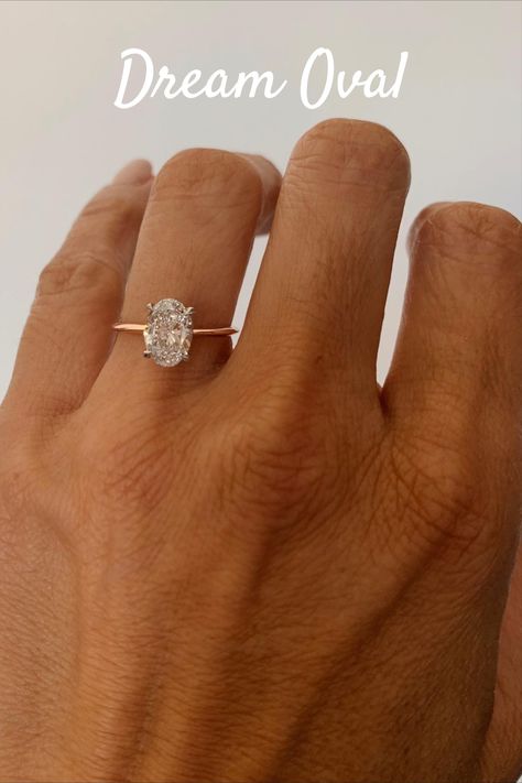 Rose Gold Engagement Ring Simple Oval, Engagement Rings With Simple Band, Oval Engagement Rings Simple, Oval Rose Gold Ring, Rose Gold Engagement Ring Solitaire, Oval Engagement Ring Rose Gold Band, Engagement Ring Rose, Simple Oval Ring, Rose Gold Oval Engagement Ring With Band