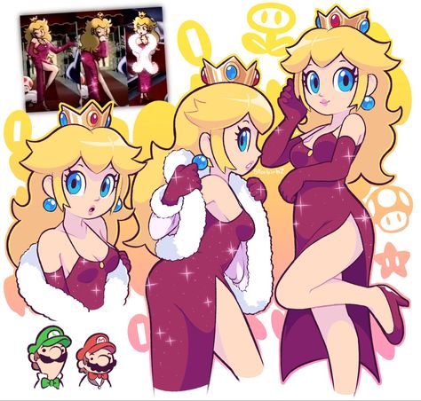 Mario Characters Fanart, Japanese Commercial, Harmonie Mario, Mario Princesses, Mario All Stars, Super Mario All Stars, Mario Comics, Super Princess Peach, Super Mario Princess