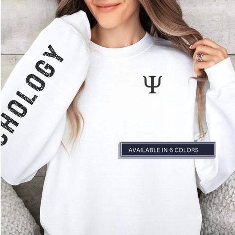 Ap Psychology, Psychology Gifts, Psychology Major, Psychology Student, Psychology Degree, School Psychologist, Therapist Gifts, School Psychology, College Sweatshirt