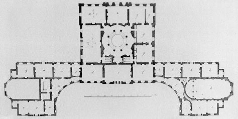 Wardour Castle, Dumfries House, Castle Plans, Castle Floor Plan, Banqueting House, Architecture Traditional, Neoclassical Interior, Georgian Architecture, Architectural Floor Plans