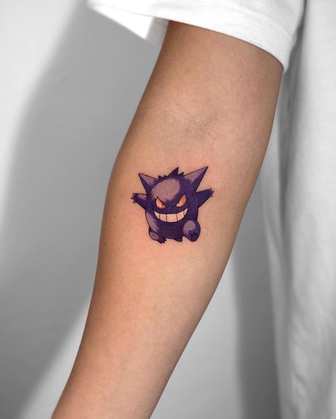 Gengar 😈 . Done by resident artist @z9_ttt . For bookings ⬇️ 📧 info@seoulinktattoo.com Gengar Tattoo, Naruto Tattoo, Tattoo Designs And Meanings, Anime Tattoos, Tattoo On, Ink Tattoo, Maple Leaf Tattoo, Seoul, Tatting