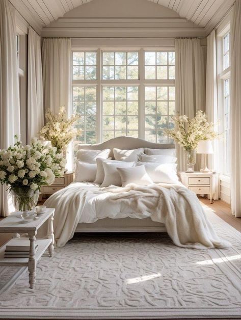 White Bed, Dream House Rooms, Future Lifestyle, Dream House Interior, Master Bedrooms Decor, Beautiful Bedrooms, Dream House Decor, Design Case, Dream Home Design