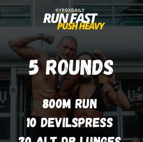 Hyrox Daily on Instagram: "🏴‍☠️WEEKEND FUN🏴‍☠️ . 💡Run as fast as possible 💡Medium heavy weights for Devilspress 💡Comp weight for wallballs . Enjoy😁 . #hyroxdaily #hyroxworkout #hyroxworld #hyrox #fitness #training #functionalfitness #wod #workoutoftheday" Hyrox Training Workout, Hyrox Training Plan, Hyrox Workout, Hyrox Training, Wod Workouts, Crossfit Workouts Wod, Wod Workout, Hiit Workout At Home, Heavy Weights