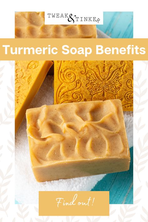 Turmeric Soap Benefits for Skin Tumeric Soap Before And After, Turmeric Soap Benefits, Beginner Soap Recipes, Breastmilk Soap, What Is Turmeric, Turmeric Uses, Soap Benefits, Benefits Of Turmeric, Turmeric Face Mask