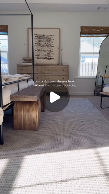 Jeanne Zamith | Organic & Neutral Home Decor on Instagram: "FAQ FRIDAY: MY DRESSER How’d I go from the ikea tarva dresser to this pb dupe? See below 👇🏼 📌 & Save this for later!  GET THIS LOOK 👉🏼Comment “LINK” & I’ll send a link to all the items I used to get this look ☺️ & also similar dressers to mine 👉🏼 I have everything I used linked on my LTK under “January Posts”  👉🏼 I also have 2 highlights saved that has the supplies and a step by step of the process (I did the same thing to my nightstands)  STEPS: •Purchased 1” trim from Home Depot •Mitered the sides to 45° angles x4 to create the rectangular shape of the drawer front •Wood glued the trim on/Wood filled where there were gaps •Primed with Zinnser Bulls Eye 123 Primer (this step is really important because the Tarva has very Ikea Tarva Dresser, Drawer Fronts, Wood Glue, Home Depot, Dresser, Home Decor