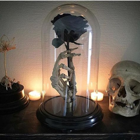 Corpse Bride Wedding, Rose Skeleton, Horror Decor, Dark Home Decor, Goth Home, Goth Home Decor, Goth Decor, Casa Container, Skull Decor