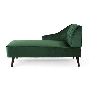 Emerald Green Velvet Chaise | Wayfair Cozy Chaise, Blue Sofas, Living Room Chaise, Tufted Chaise Lounge, Modern Chaise Lounge, Velvet Chaise, Velvet Chaise Lounge, Extension Plans, Upholstered Chaise Lounge