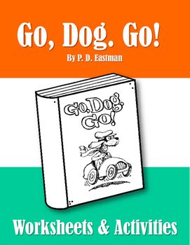 These cute worksheets are perfect to do when you read:Go, Dog. Go! Go Dog Go Activities Preschool, Go Dog Go Activities, Dr Seuss Book Activities, Cute Worksheets, Elementary Librarian, Go Dog Go, Dr. Seuss Book, Babysitting Fun, Dr Seuss Birthday Party