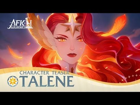 (1) Talene - Character Trailer | AFK Journey - YouTube Afk Journey, July 3, Phoenix, Coming Soon, Trailer, Amber, Red