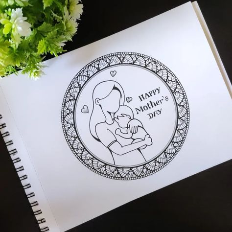 Mother's day special Easy Mandala art 🎨.. check out this video full tutorial link in Bio 🤗 ❤️.. . . . . #happymothersday #mothersday #motherlove #motherbaby #Mandalaart #mandala #arts #relaxingart #Mandaladrawing #Mandalaarteasy #easyMandala #meditativeart #drawing @vennila_yl_creations Easy Mandala Art, Mandala Card, Mandala Arts, Easy Mandala, Zen Doodle Patterns, Card For Mom, Simple Mandala, Relaxing Art, Mothers Day Special